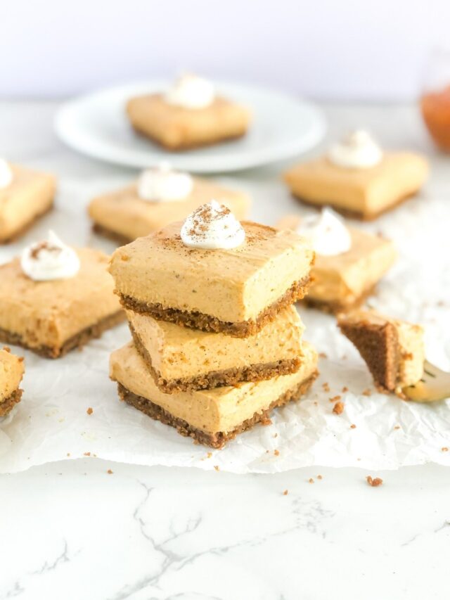 No Bake Pumpkin Cheesecake Bars SemiSweet Bites