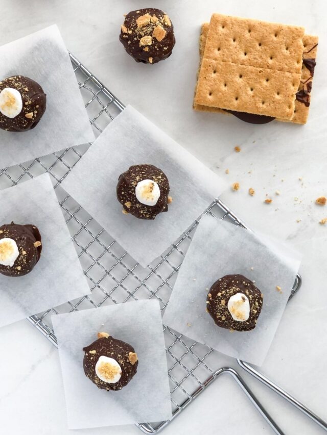 Stovetop Indoor S’mores Bites