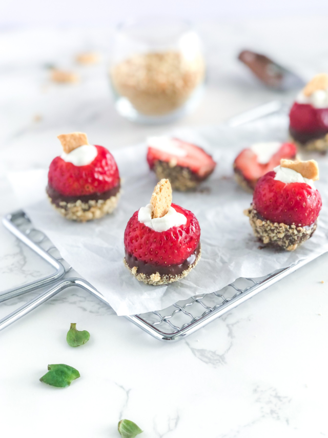 Chocolate Covered Strawberries with Nutella SemiSweet Bites