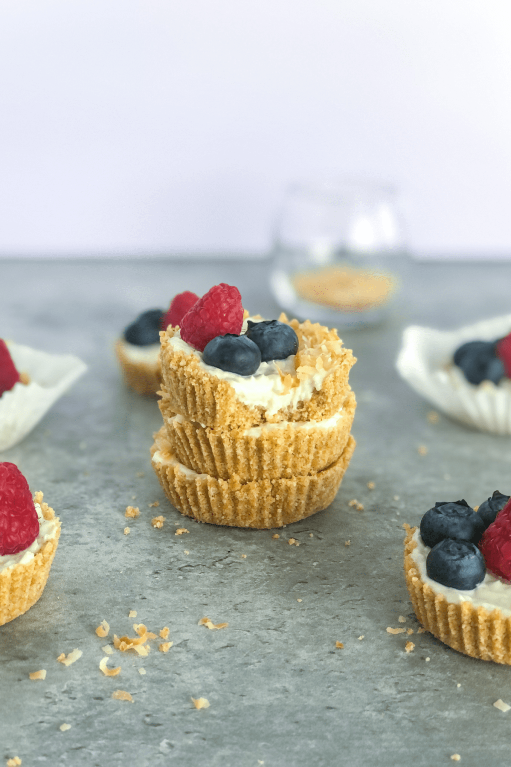 Berry Coconut Tarts with Yogurt