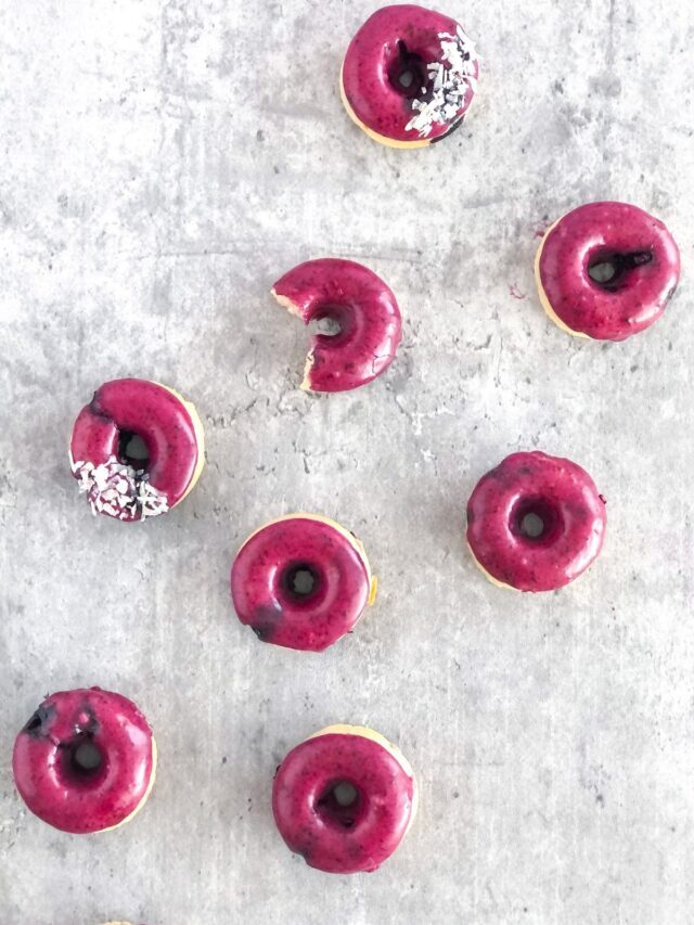 Blueberry Baked Mini Donuts