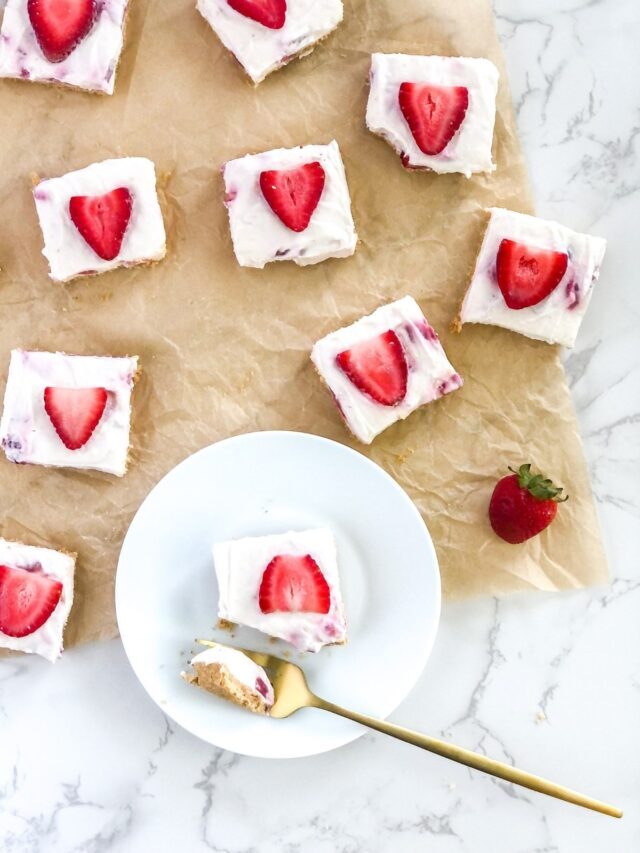 White Chocolate Cheesecake Bars