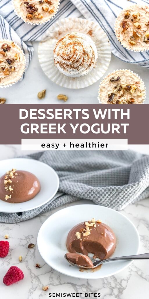 desserts with Greek yogurt
