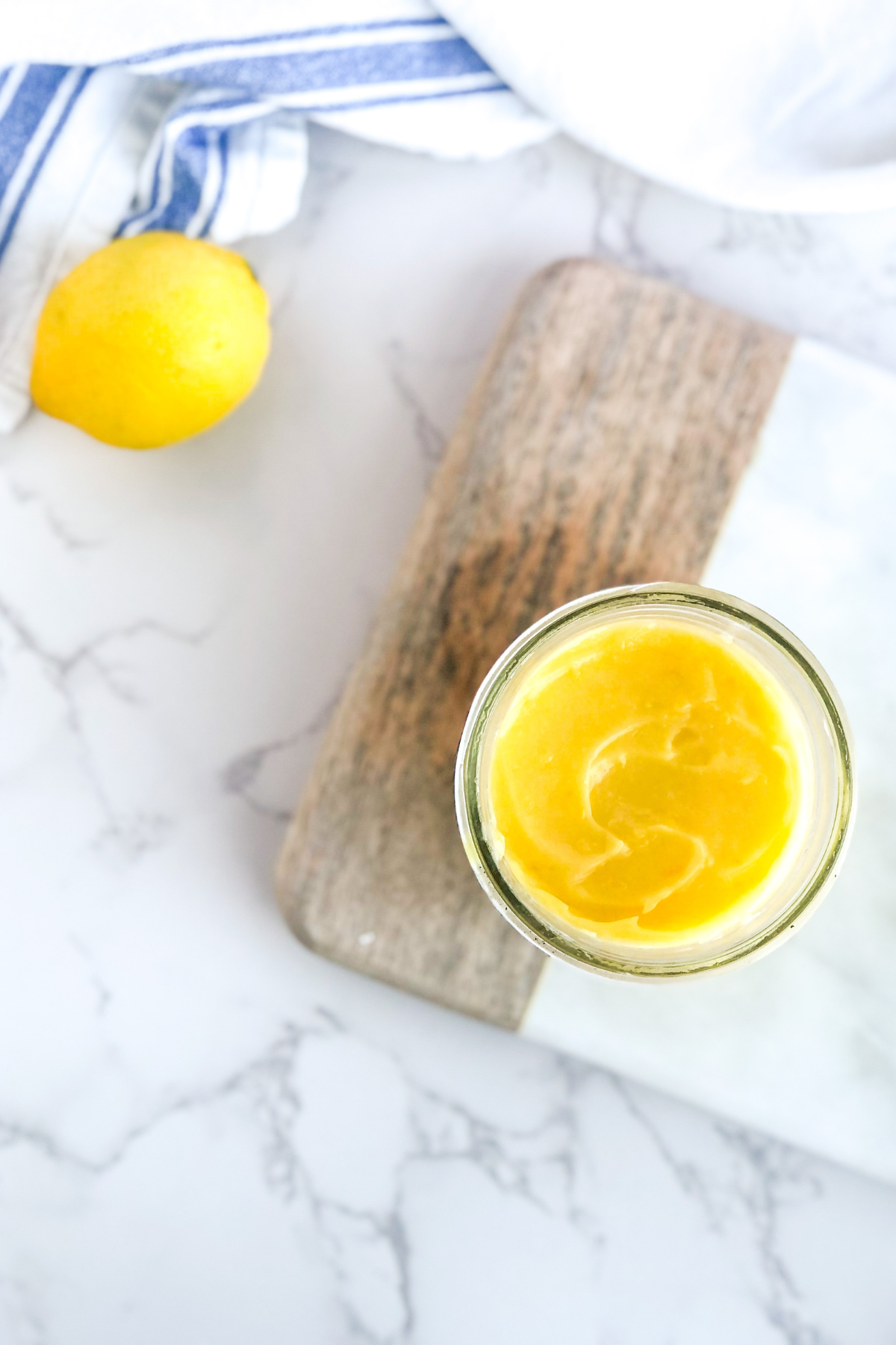 lemon curd in a jar