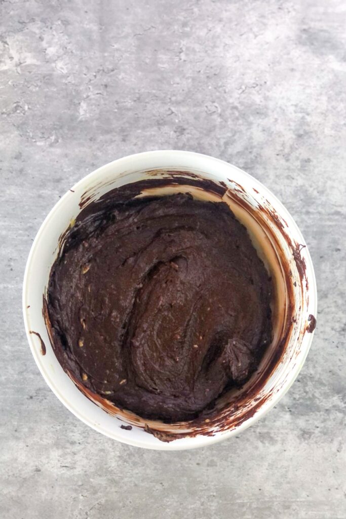 chocolate avocado mixture in a bowl