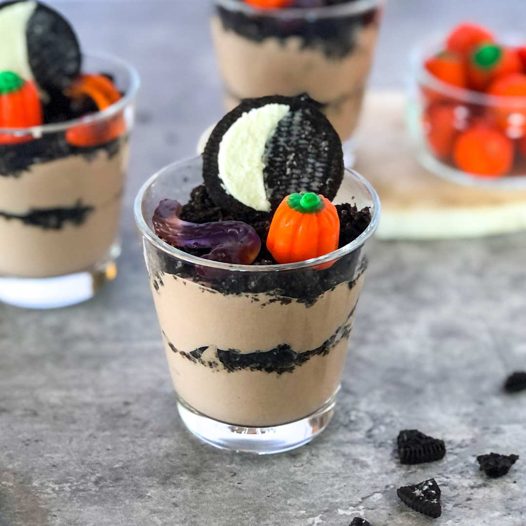 Yogurt Halloween Dessert Cups SemiSweet Bites