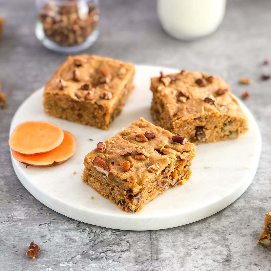 Easy Sweet Potato Pecan Bars Semisweet Bites