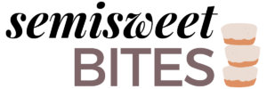 transparent semisweet bites long logo