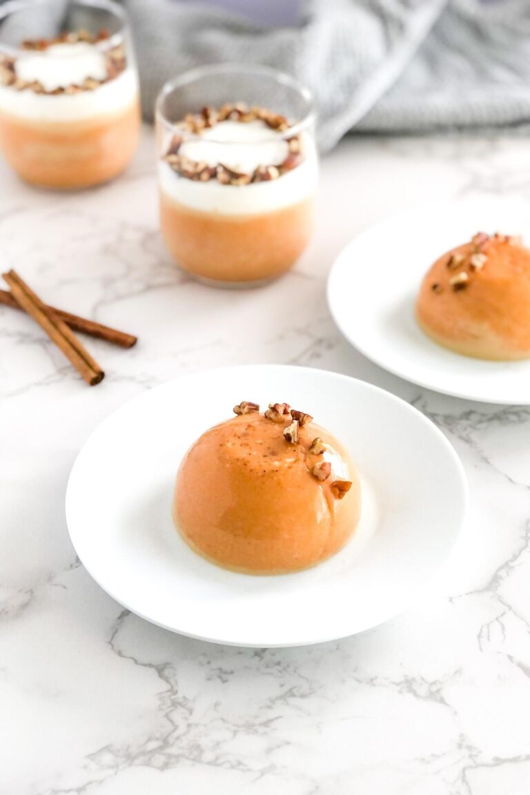 Pumpkin Panna Cotta with Maple Syrup