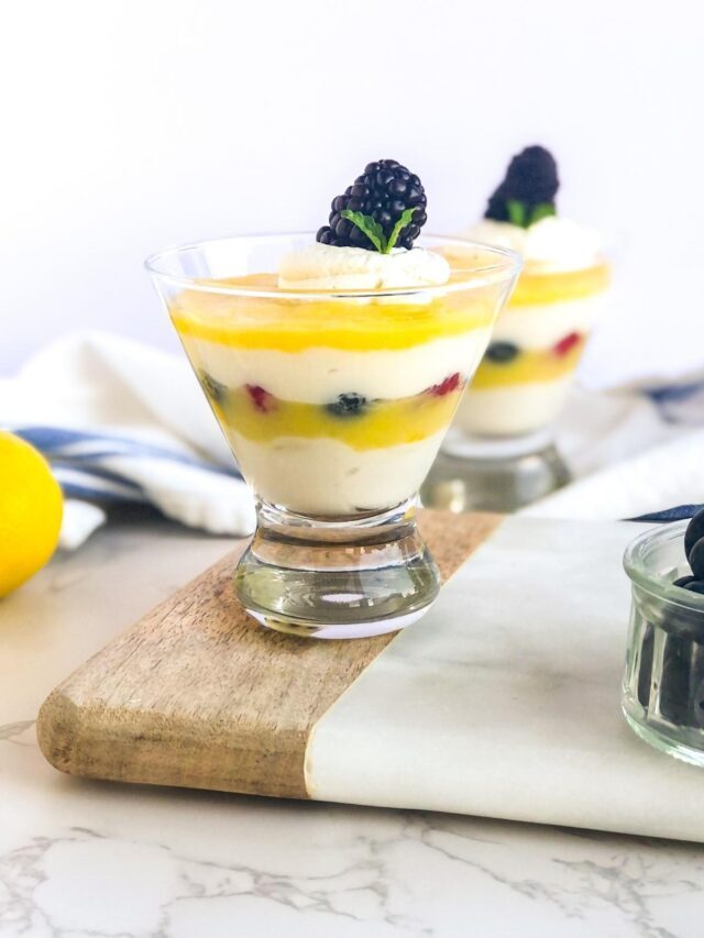 Lemon Curd & Berry Yogurt Parfaits Recipe