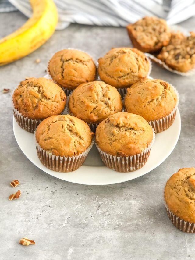 Biscoff Banana Nut Muffins web story cover