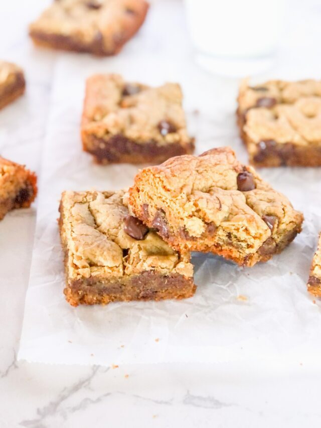 Easy Peanut Butter Cookie Bars