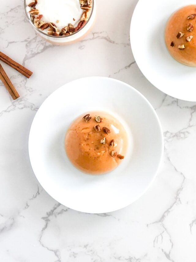 Pumpkin Panna Cotta with Maple Syrup