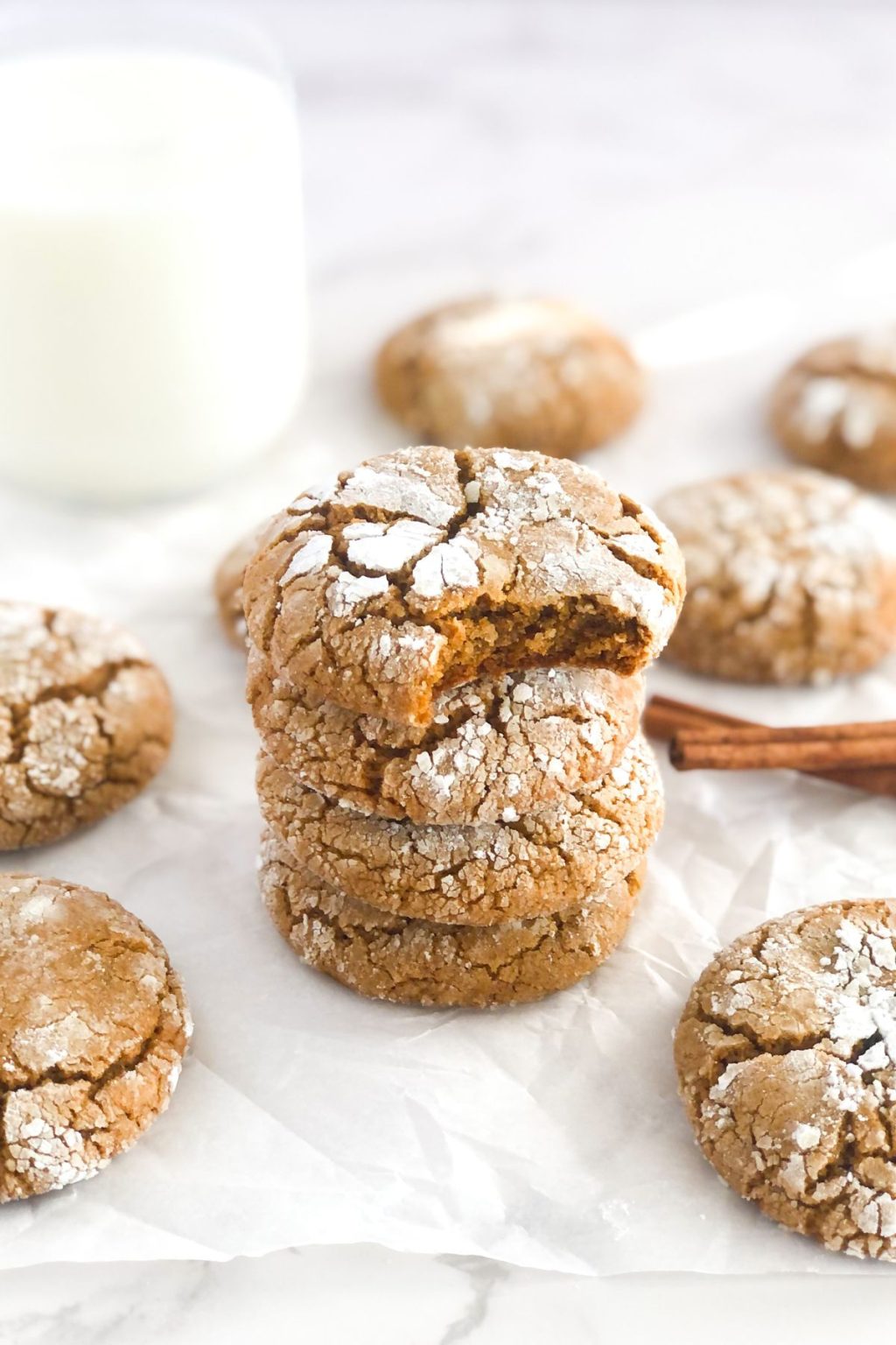 Ginger Molasses Crinkle Cookies
