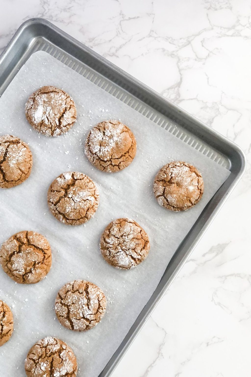 Ginger Molasses Crinkle Cookies
