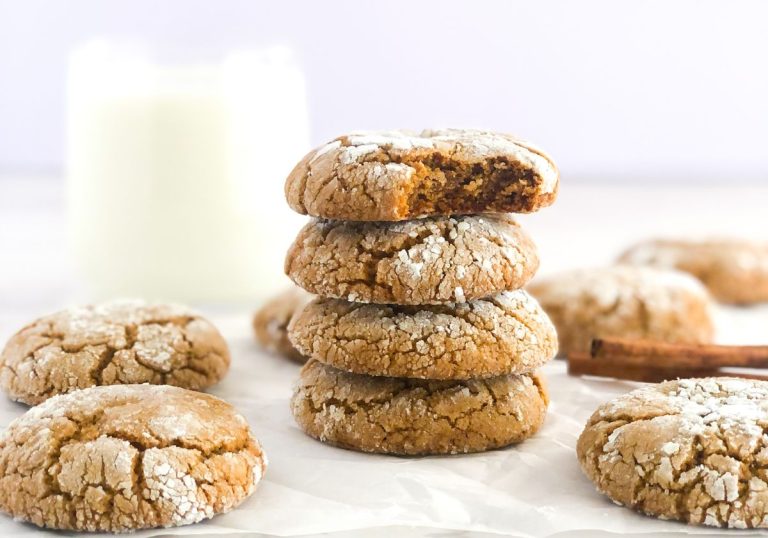 Ginger Molasses Crinkle Cookies