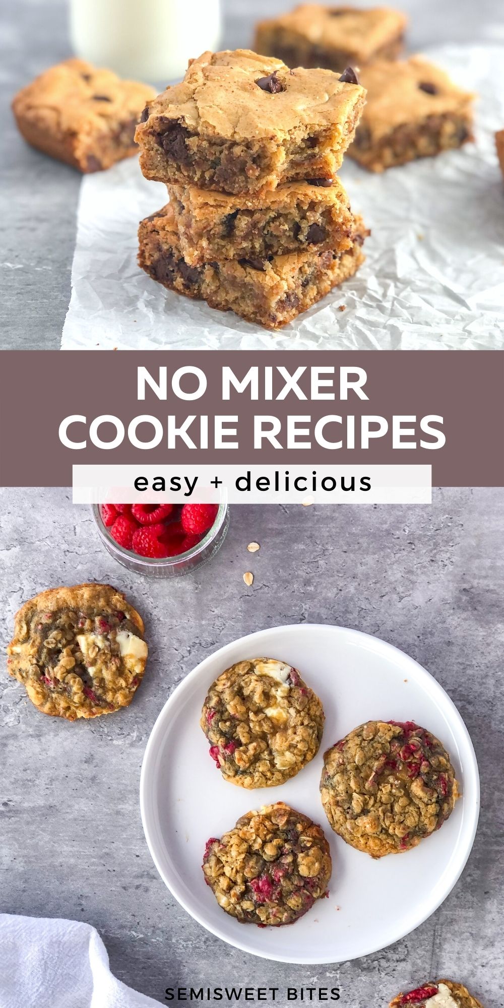 9 Easy No Mixer Cookie Recipes | SemiSweet Bites