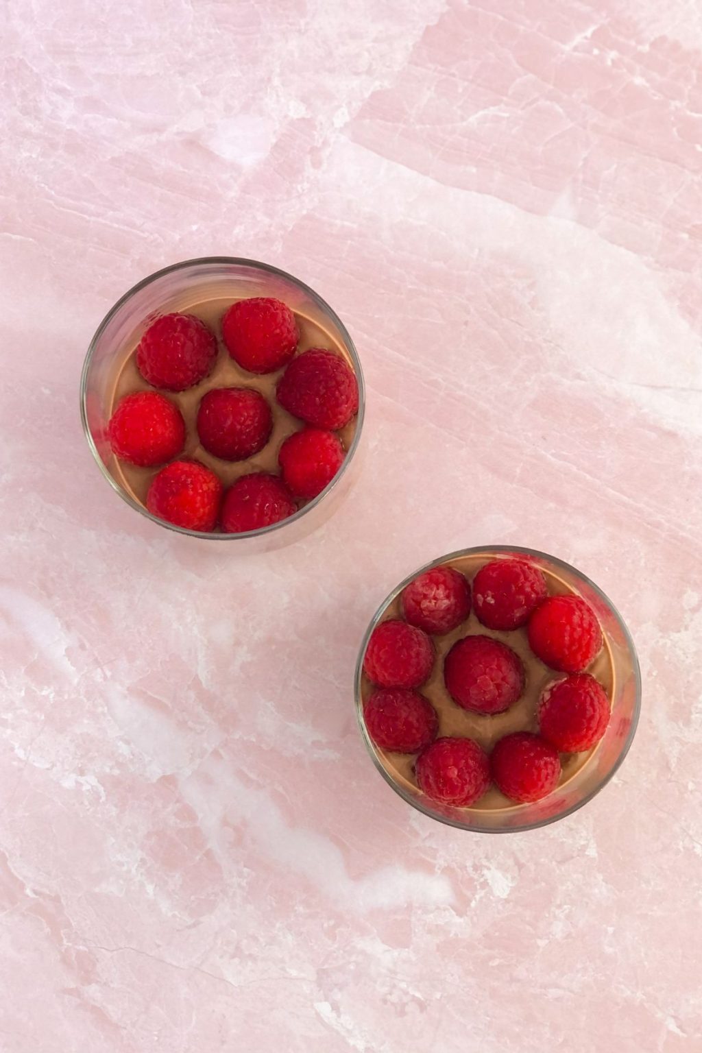 Chocolate Yogurt Parfaits with Raspberries