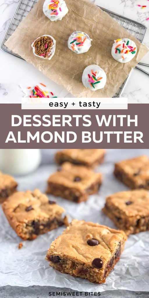easy almond butter dessert recipes