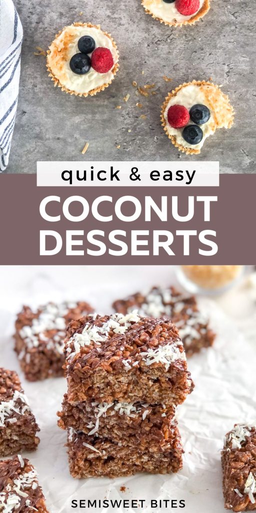 desserts with coconut