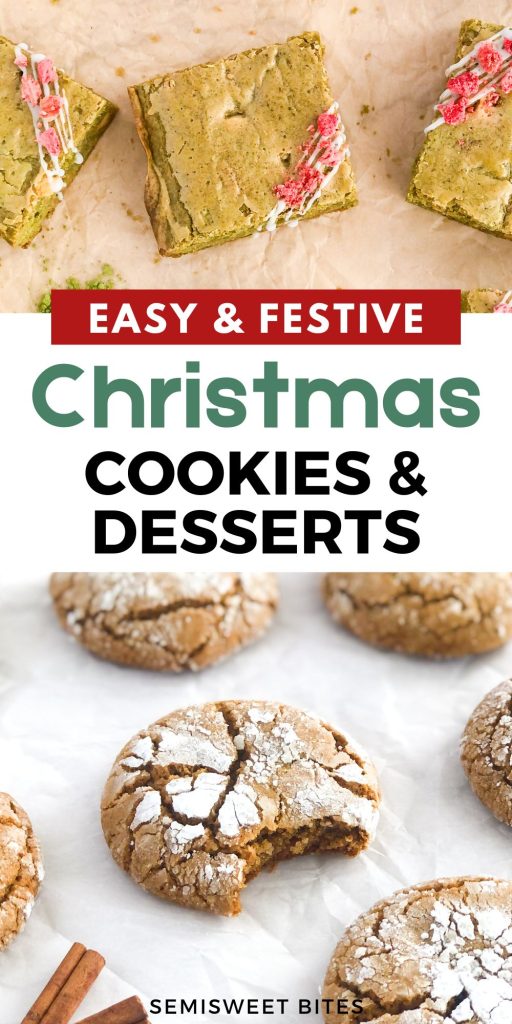 Christmas cookies and holiday desserts